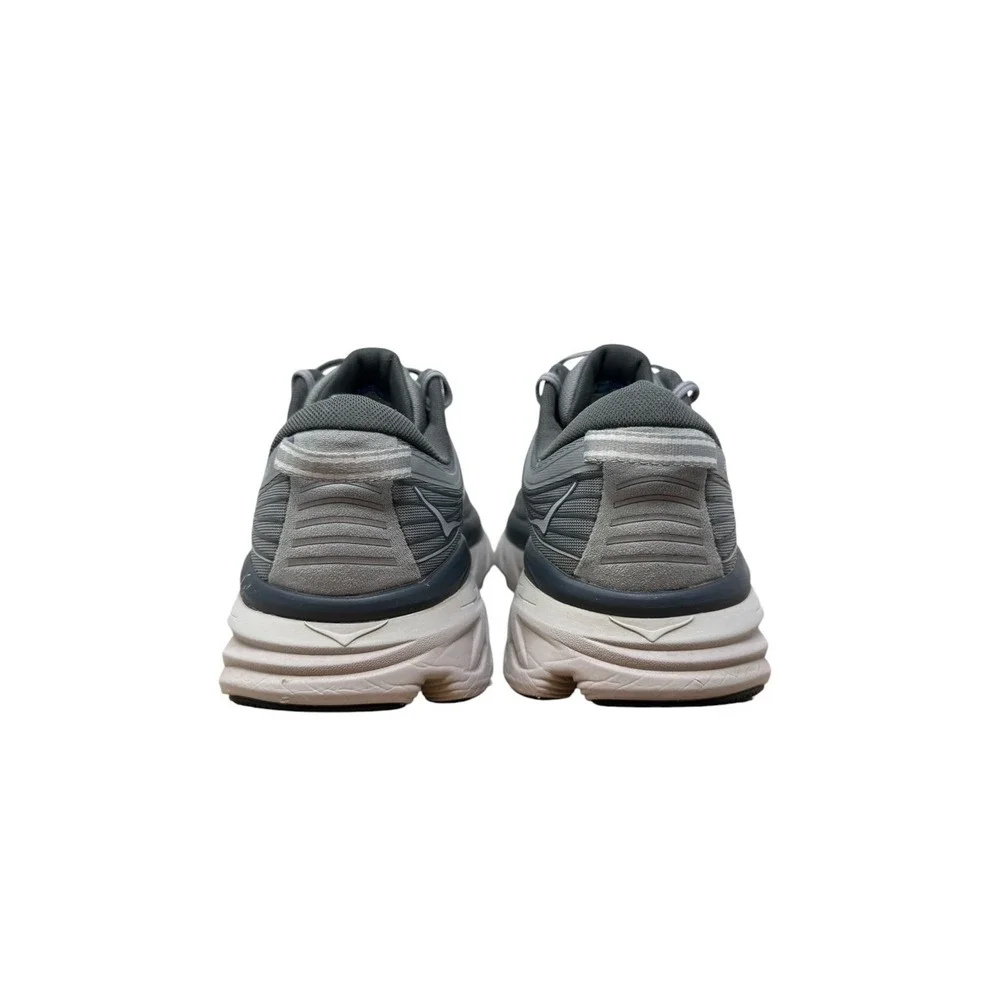 Hoka One One Bondi 7 Men 11 2E Grey Wide Running Shoes 1110530 WDDS